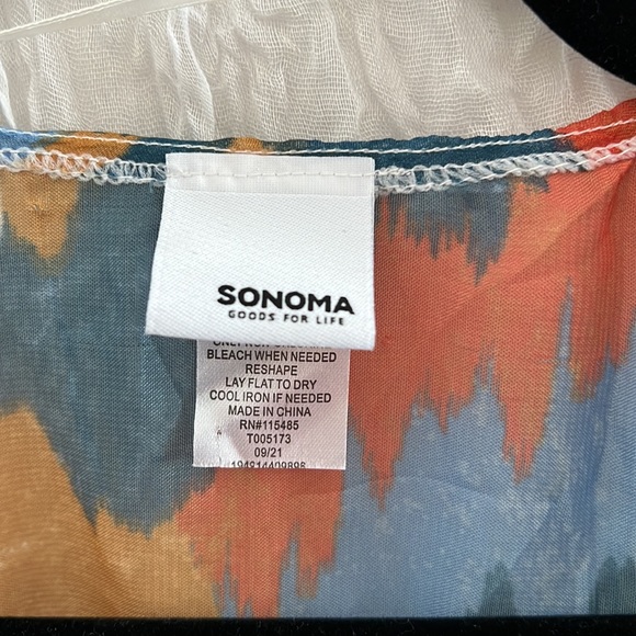 Sonoma Tie-Dye Tie Front Kimono | One Size Fits Most | Summer Cover Up - Picture 5 of 6